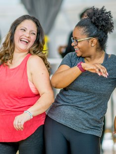 Women enjoying a dance class
